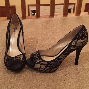Laced Black High Heels